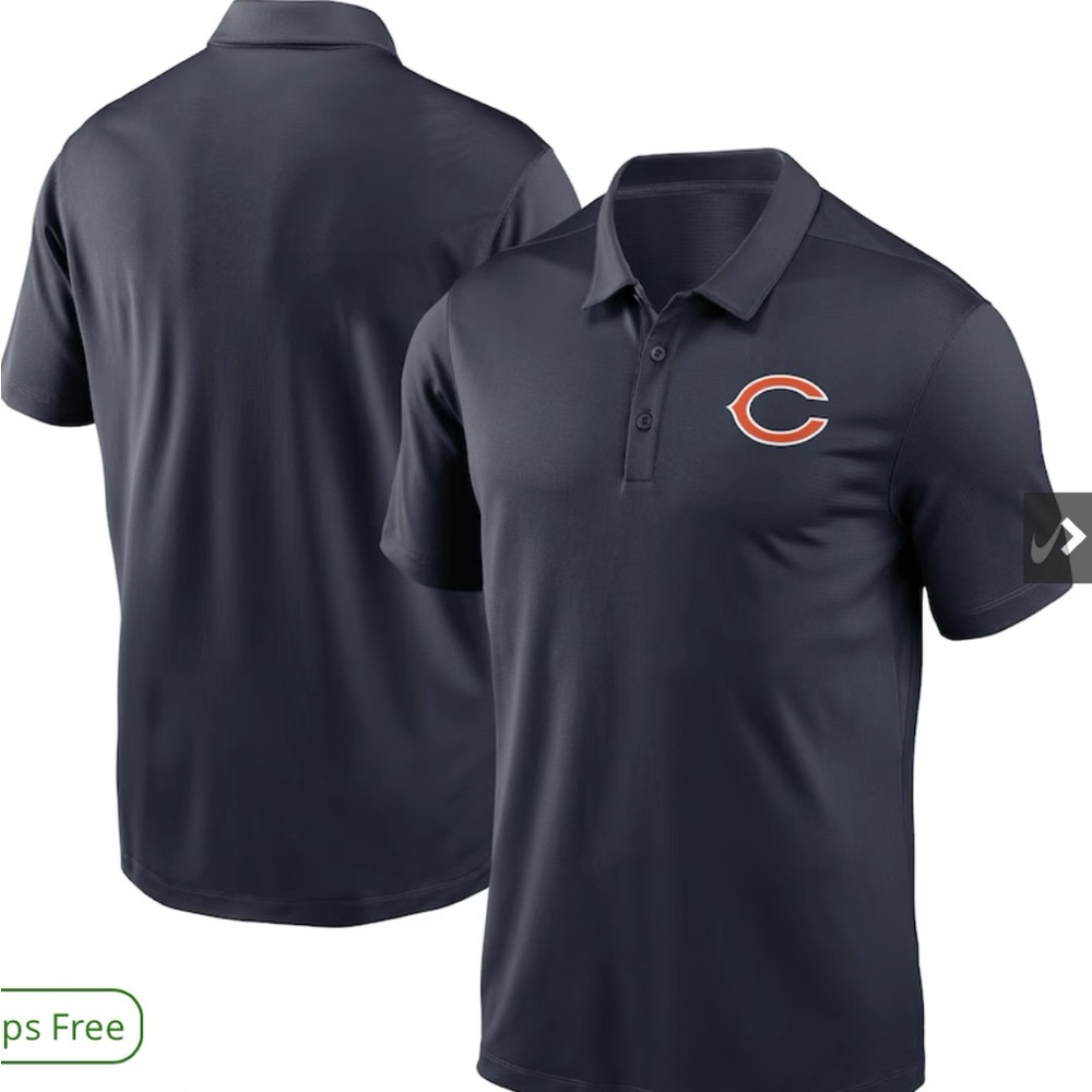 Men's Chicago Bears Nike Navy Franchise Logo Performance Polo